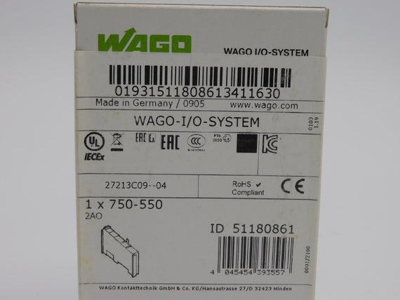 WAGO 750-550 2AO NSFS