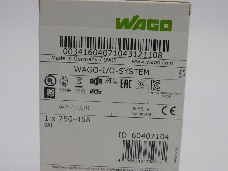 WAGO 750-458 8AI NSFS
