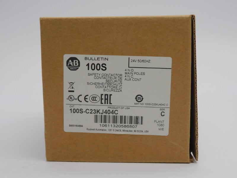 ALLEN BRADLEY 100S-C23KJ404C SER. C 24V 32A (BR/WH) NSMP