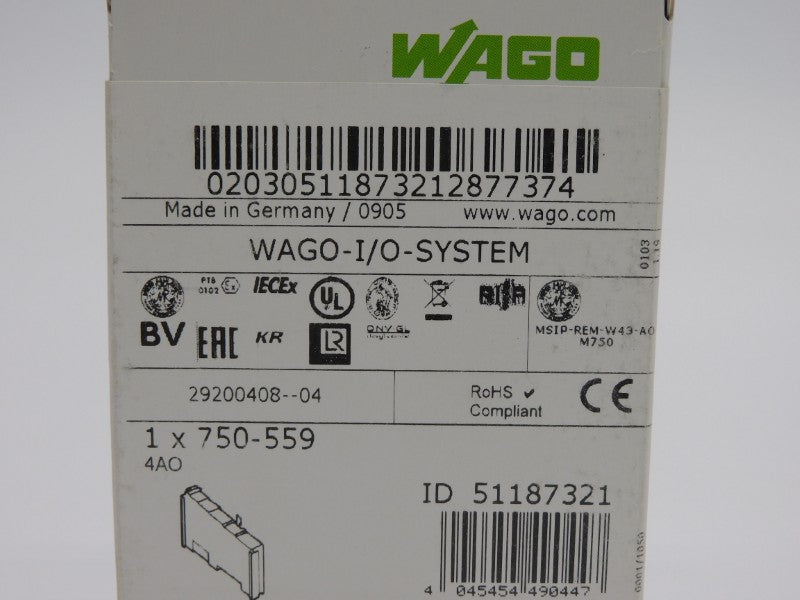 WAGO 750-559 4AO NSFS