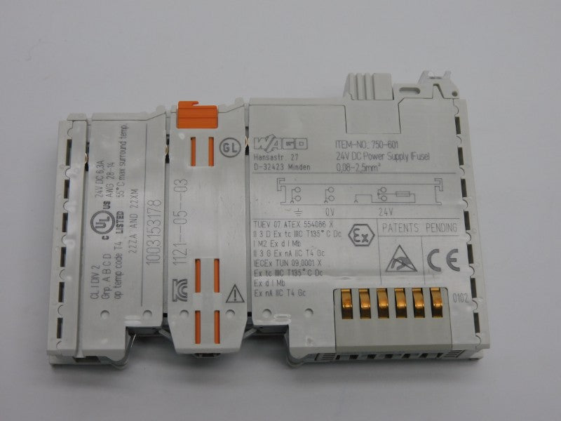 WAGO 750-601 24VDC 6.3A (AS PICTURED) NSNP