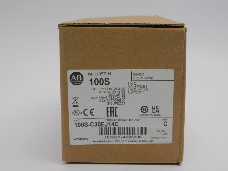 ALLEN BRADLEY 100S-C30EJ14C SER. C 24VDC 65A (BR/WH) NSMP