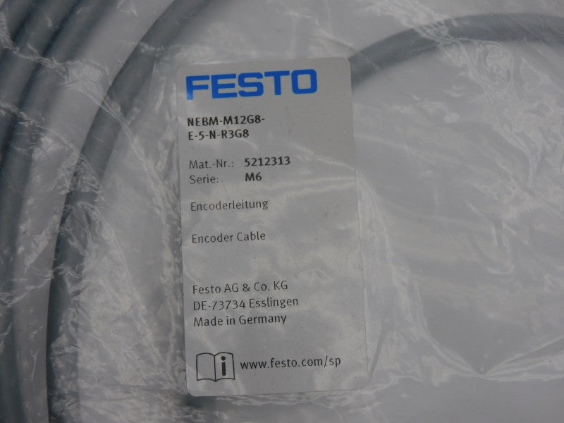 FESTO NEBM-M12G8-E-5-N-R3G8 5212313 24VDC NSMP