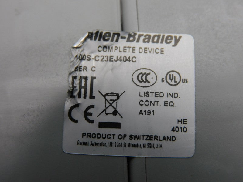 ALLEN BRADLEY 100S-C23EJ404C SER. C 24VDC 32A NSNP