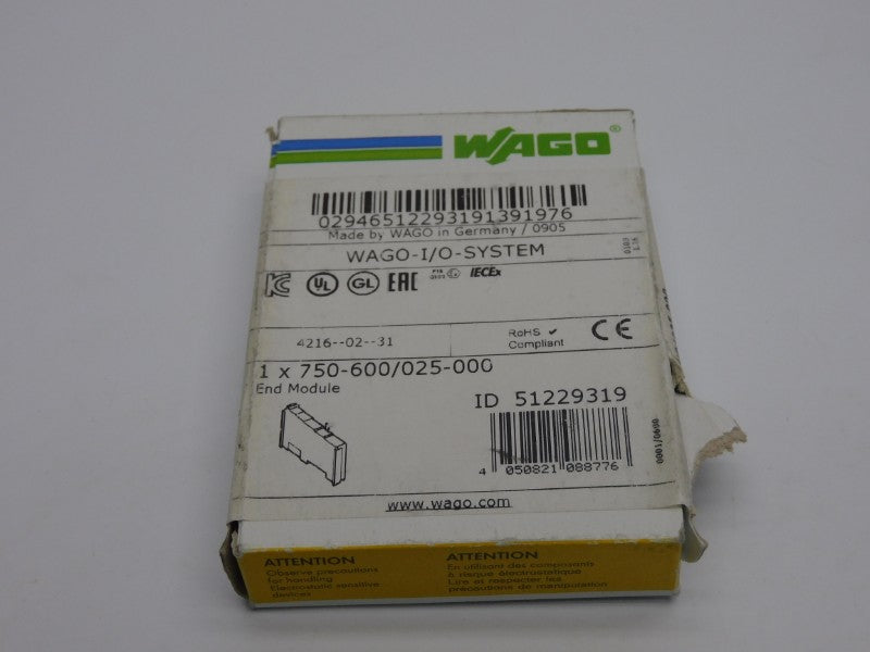 WAGO 750-600/025-000 (AS PICTURED) NSMP