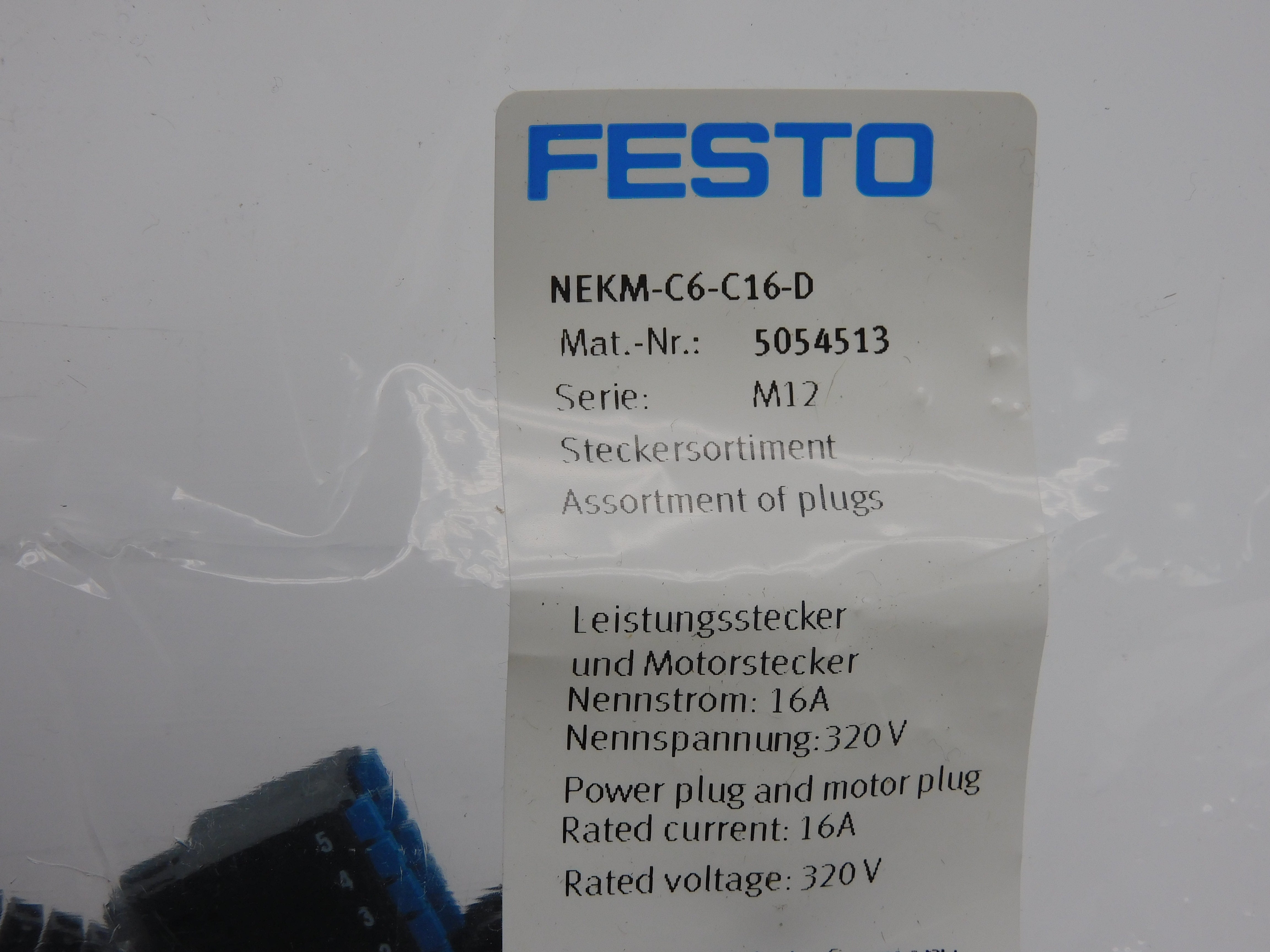 FESTO NEKM-C6-C16-D 5054513 320V 16A NSMP