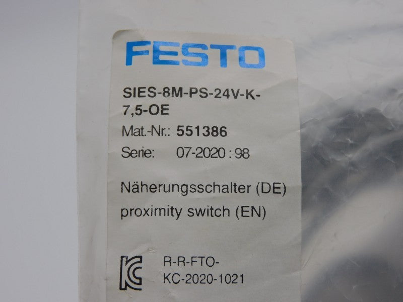 FESTO SIES-8M-PS-24V-K-7.5-OE 551386 NSMP