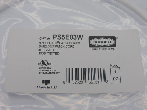 HUBBELL PS5E03W NSMP