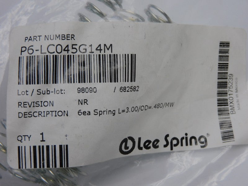 LEE SPRING P6-LC045G14M (PKG OF 6) NSMP