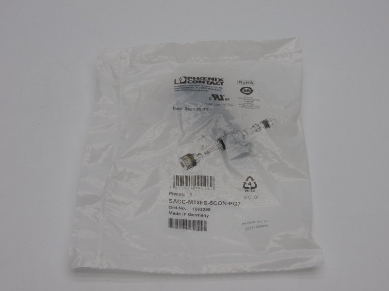 PHOENIX CONTACT SACC-M12FS-5CON-PG7 1662298 125V 4.0A NSMP