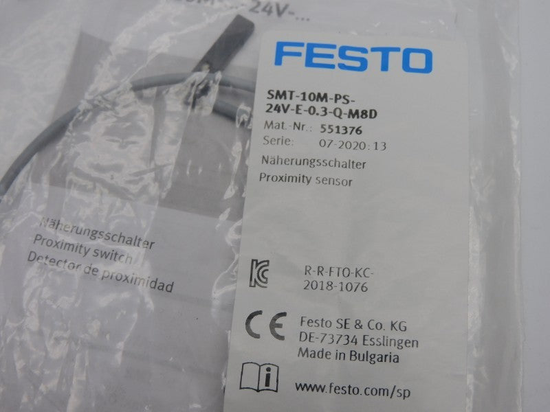 FESTO SMT-10M-PS-24V-E-0.3-Q-M8D 551376 NSMP