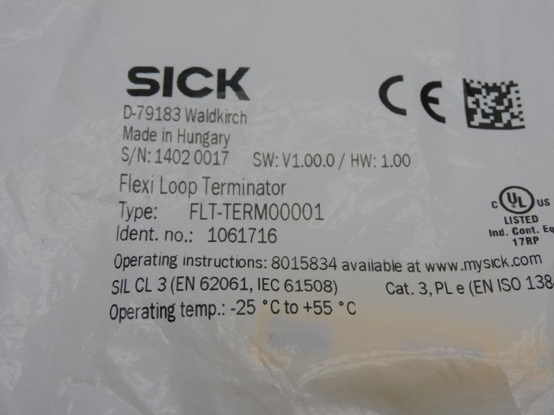 SICK FLT-TERM00001 1061716 F/W V1.00.0 NSMP