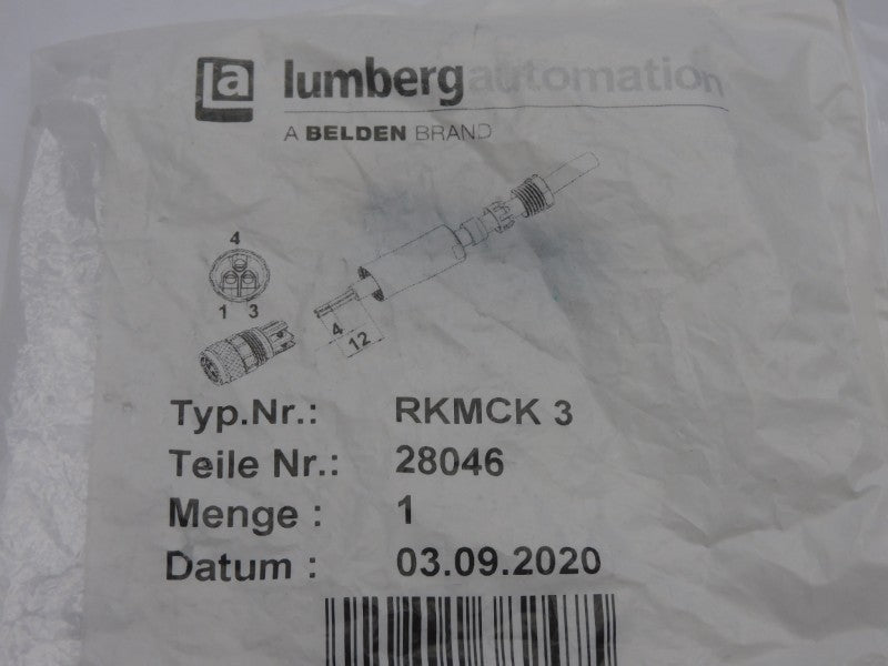 LUMBERG AUTOMATION RKMCK3 28046 (AS IS) NSMP