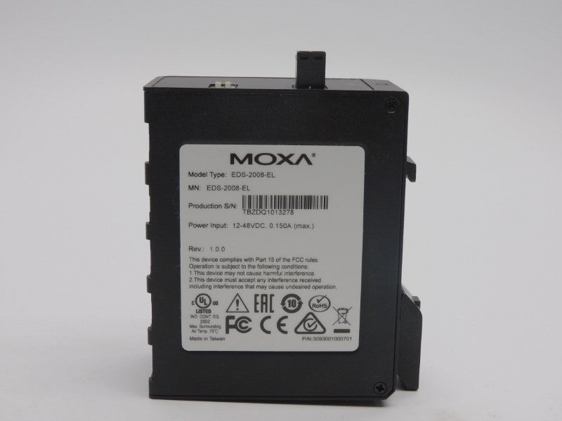 MOXA EDS-2008-EL REV. 1.0.0 12-48VDC 0.150A UNMP