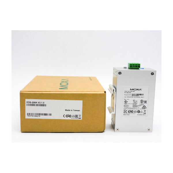 MOXA EDS-208A 12/24/48VDC 0.3/0.15/0.08A REV. 2.1.0 NSMP