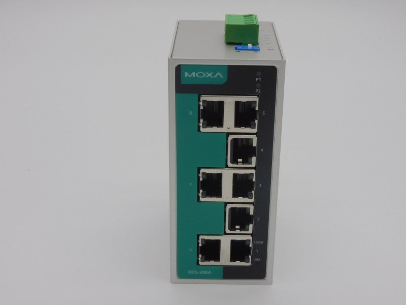 MOXA EDS-208A 12/24/48VDC 0.3/0.15/0.08A REV. 2.1.0 NSMP