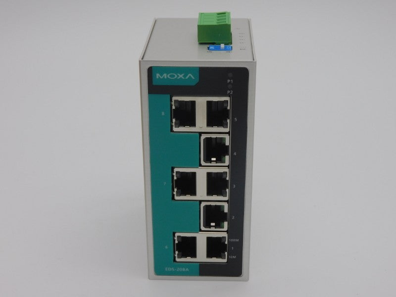 MOXA EDS-208A REV. 2.0.0 48VDC 0.3A NSMP