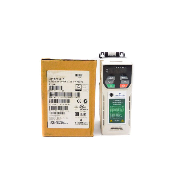 CONTROL TECHNIQUES M200-02200056A10100AB100 F/W 01.04.04.02 0-240V 14.9A NSMP