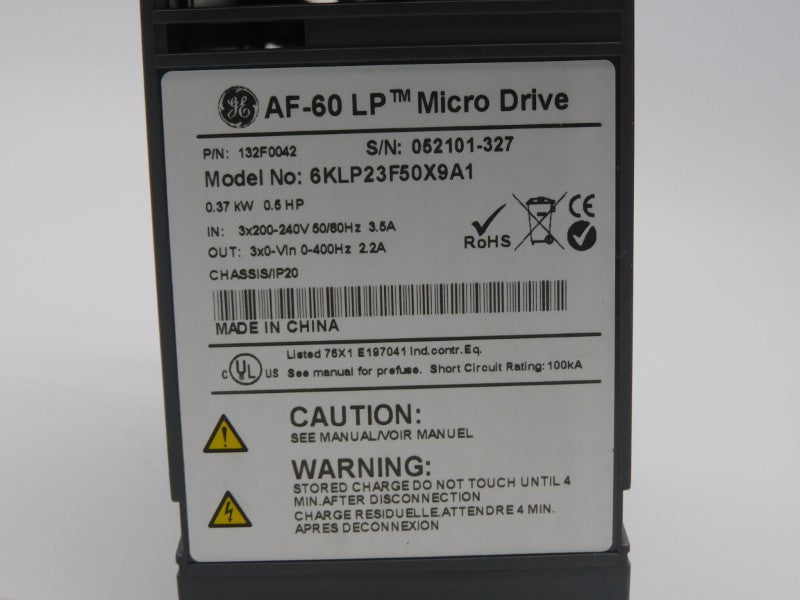 GENERAL ELECTRIC 6KLP23F50X9A1 200-240V 3.5A NSMP