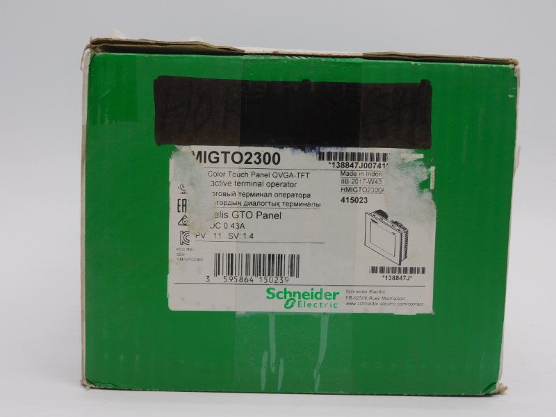 SCHNEIDER ELECTRIC HMIGTO2300 24VDC 0.43A NSMP