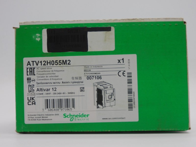 SCHNEIDER ELECTRIC ATV12H055M2 VER. 1.4 200/240V 8A NSMP