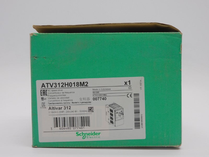 SCHNEIDER ELECTRIC ATV312H018M2 VER. 5.1 200/240V 3.0A NSMP