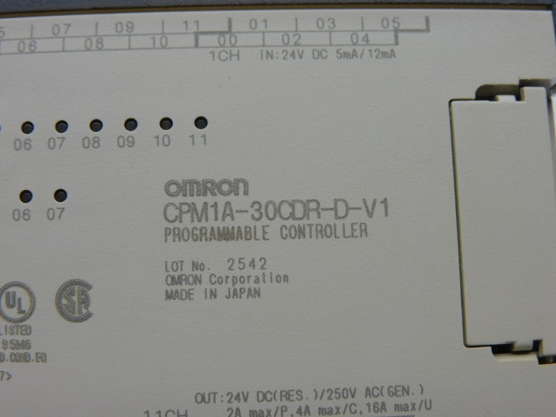 OMRON CPM1A-30CDR-D-V1 250V 16A NSMP