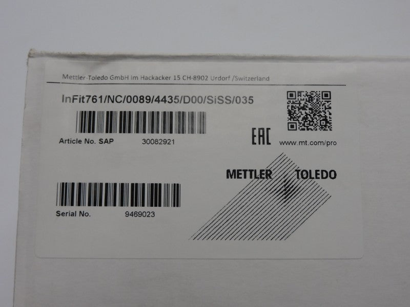 METTLER TOLEDO INFIT761/NC/0089/4435/D00/SISS/035 30082921 NSMP