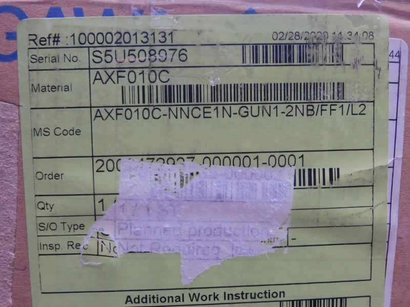 YOKOGAWA AXF010C-NNCE1N-GUN1-2NB/FF1/L2 NSMP