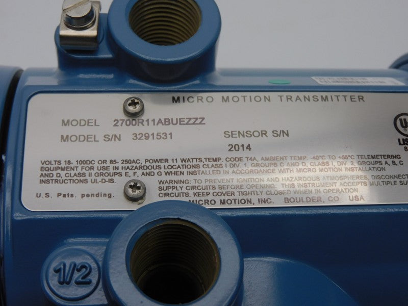 MICRO MOTION 2700R11ABUEZZZ 85-250VAC NSMP