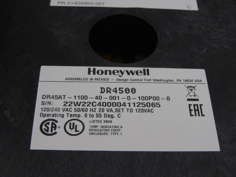HONEYWELL DR45AT-1100-40-001-0-100P00-0 120/240VAC NSNP