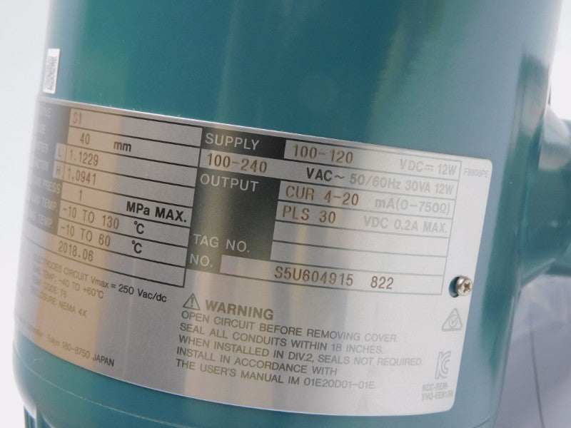 YOKOGAWA AXF040C-D1CE1L-AA11-21B/FF1/SCT/L2 100-240VAC 0.2A NSMP