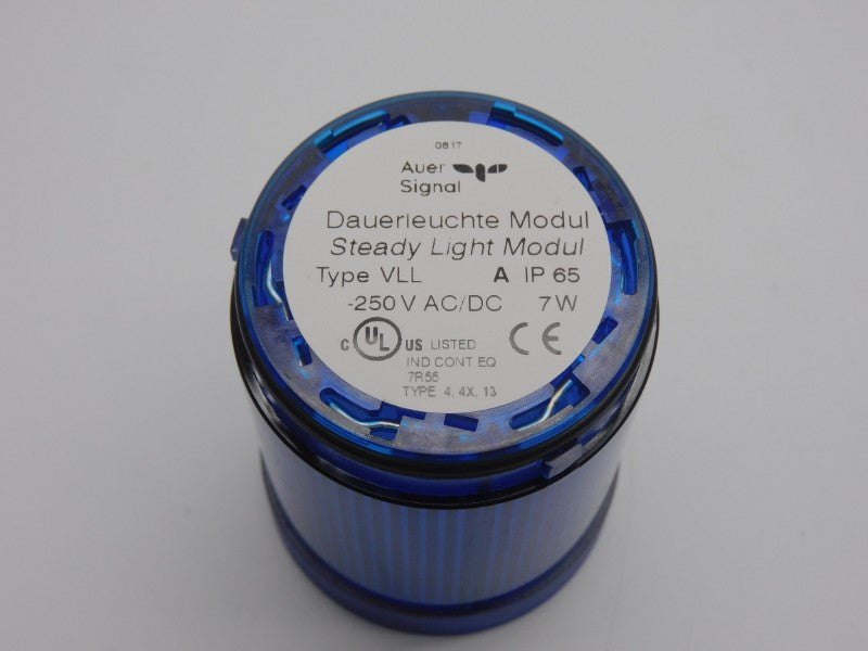 AUER SIGNAL VLL 250VAC/DC (BLUE) (NO BULB) NSNP