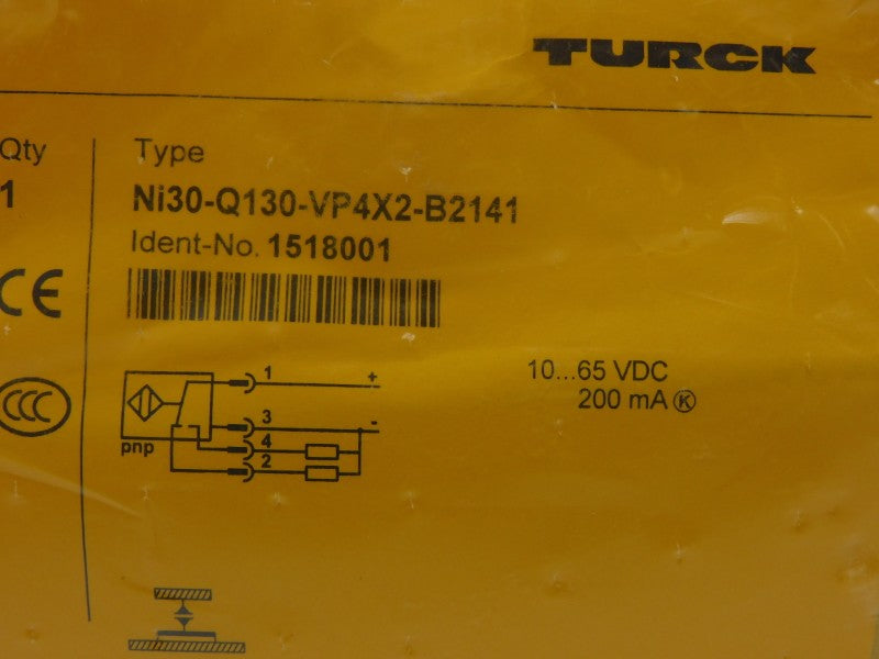 TURCK NI30-Q130-VP4X2-B2141 1518001 10-65VDC NSMP