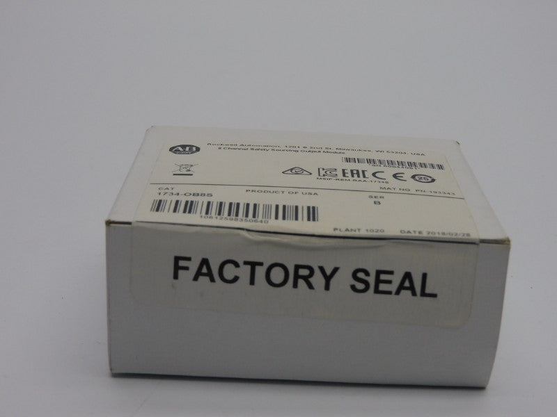 ALLEN BRADLEY 1734-OB8S SER. B DATE: 2018 NSFS