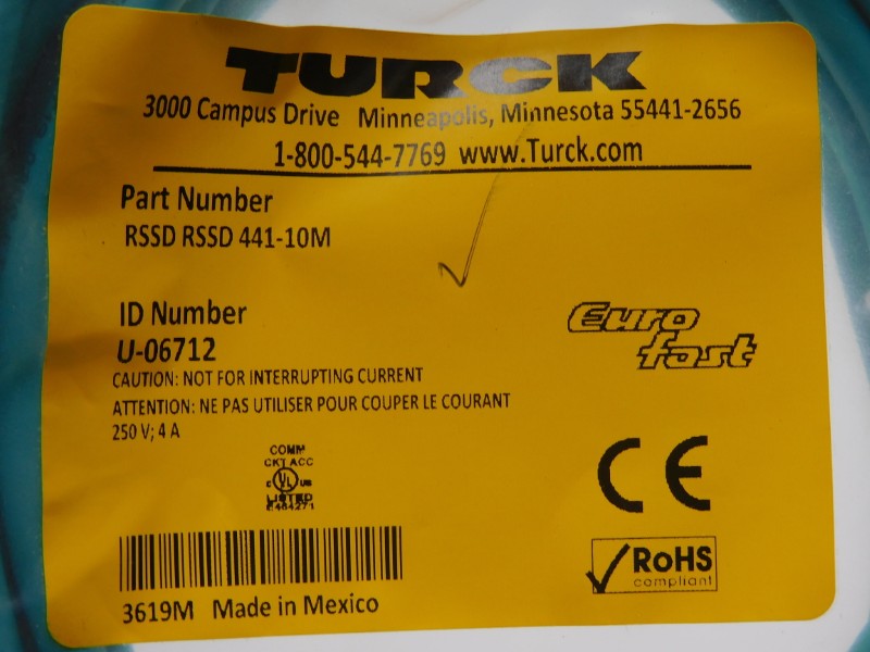 TURCK RSSDRSSD441-10M U-06712 250V 4A NSMP