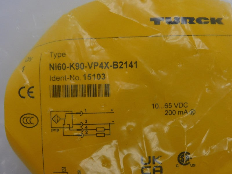TURCK NI60-K90-VP4X-B2141 15103 10-65VDC NSMP