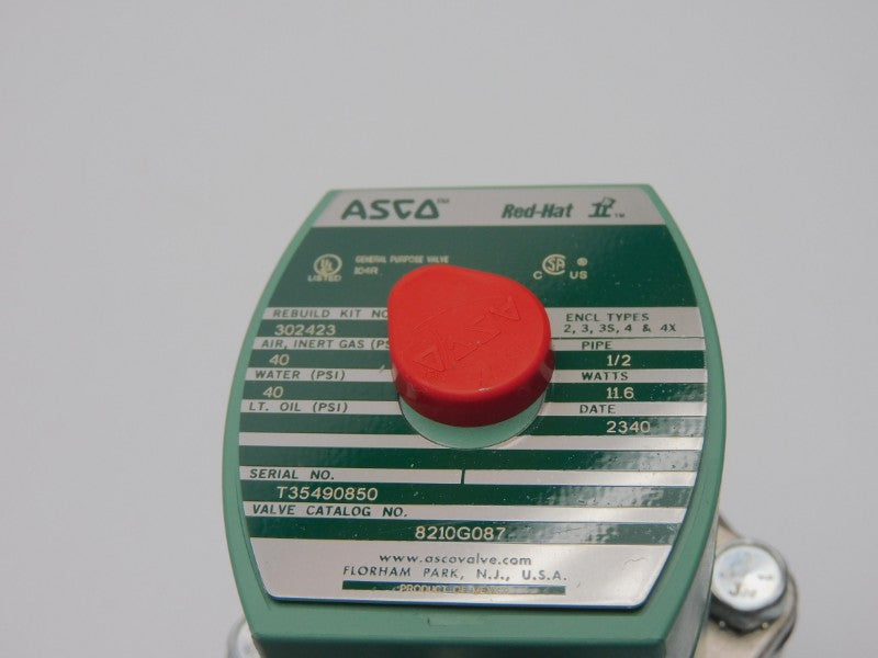 ASCO 8210G087 24VDC 40PSI 1/2" NSMP
