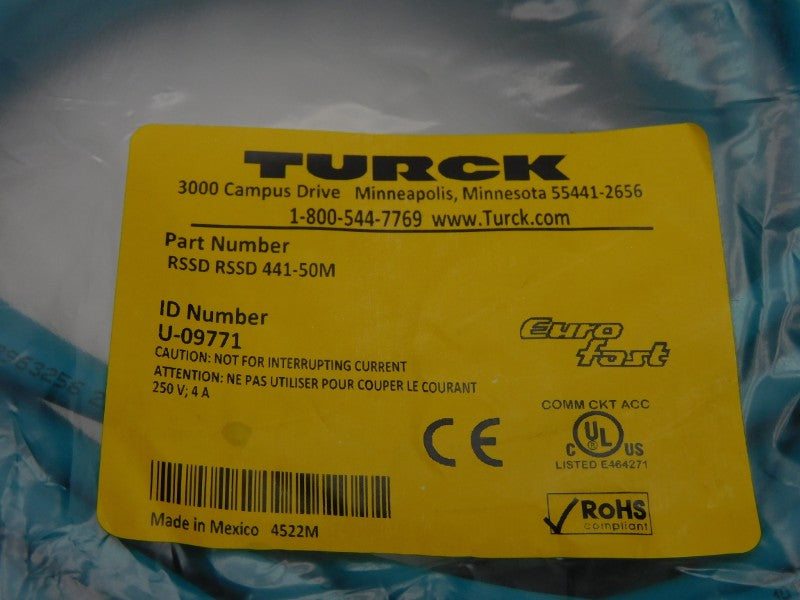 TURCK RSSDRSSD441-50M U-09771 250V 4A NSMP