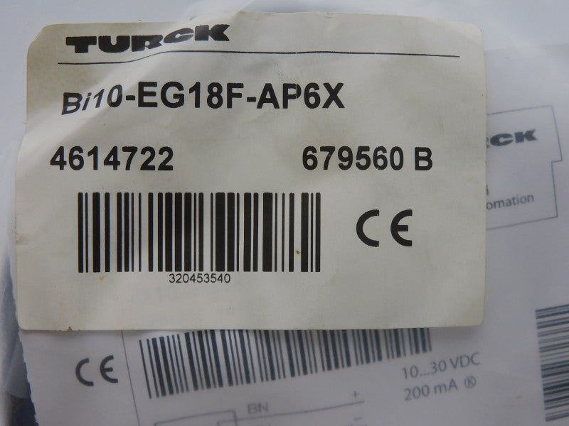 TURCK BI10-EG18F-AP6X 4614722 10-30VDC NSMP