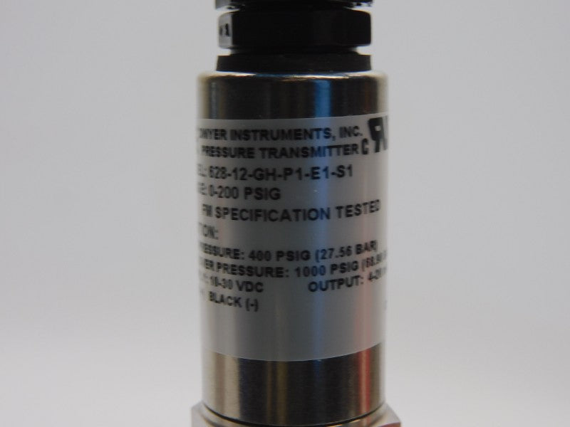 DWYER 628-12-GH-P1-E1-S1 10-30VDC 0-200PSI NSNP