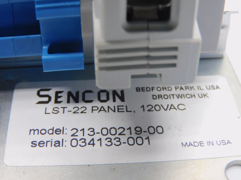 SENCON 213-00219-00 LST-22 120VAC NSNP