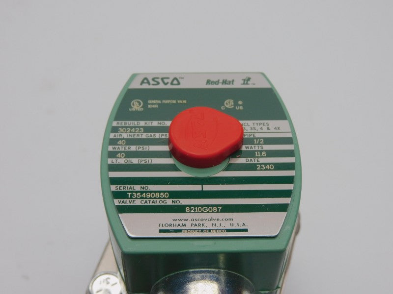 ASCO 8210G087 24VDC 40PSI 1/2" NSNP