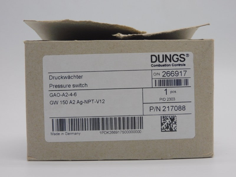 DUNGS GAO-A2-4-6 217088 120VAC 10A NSMP
