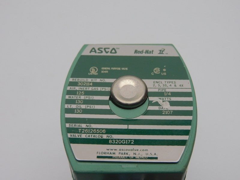 ASCO 8320G172 110/120V 125-130PSI 1/4" NSNP