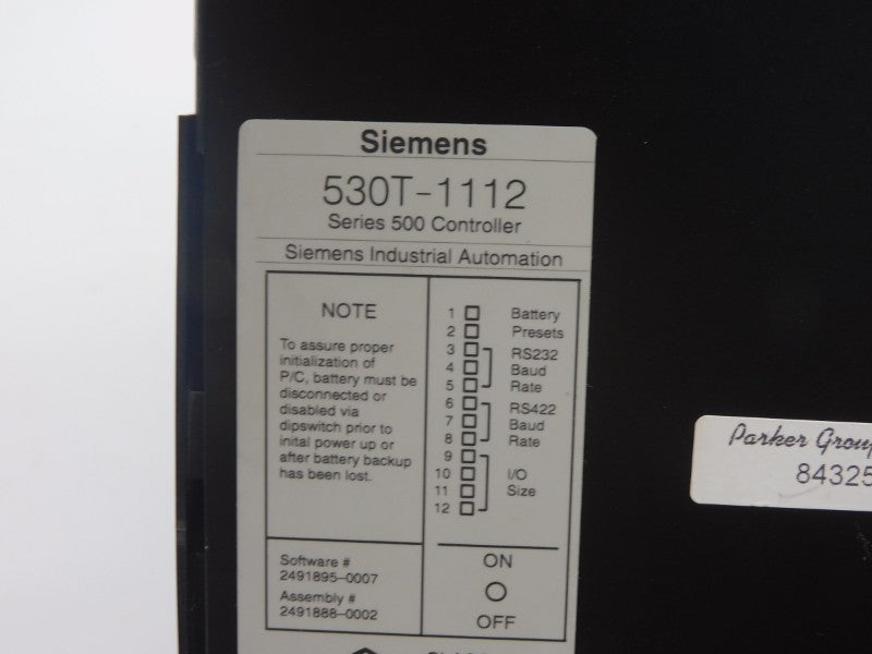 SIEMENS 530T-1112 (NO KEY) UNMP