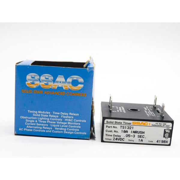 SSAC TS1321 24VDC 10A .05-3SEC NSMP