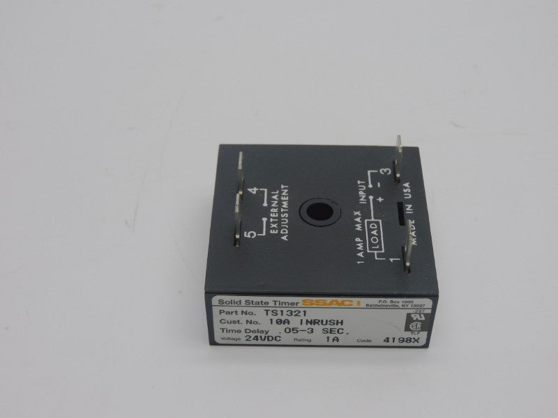 SSAC TS1321 24VDC 10A .05-3SEC NSMP