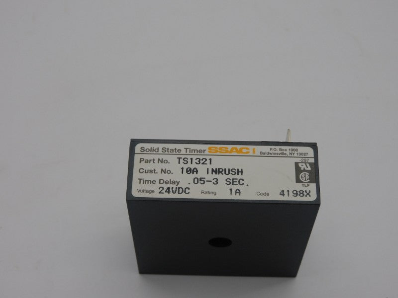 SSAC TS1321 24VDC 10A .05-3SEC NSMP