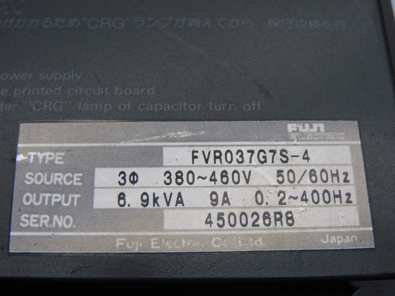 FUJI ELECTRIC FVR037G7S-4 380-460V 9A UNMP